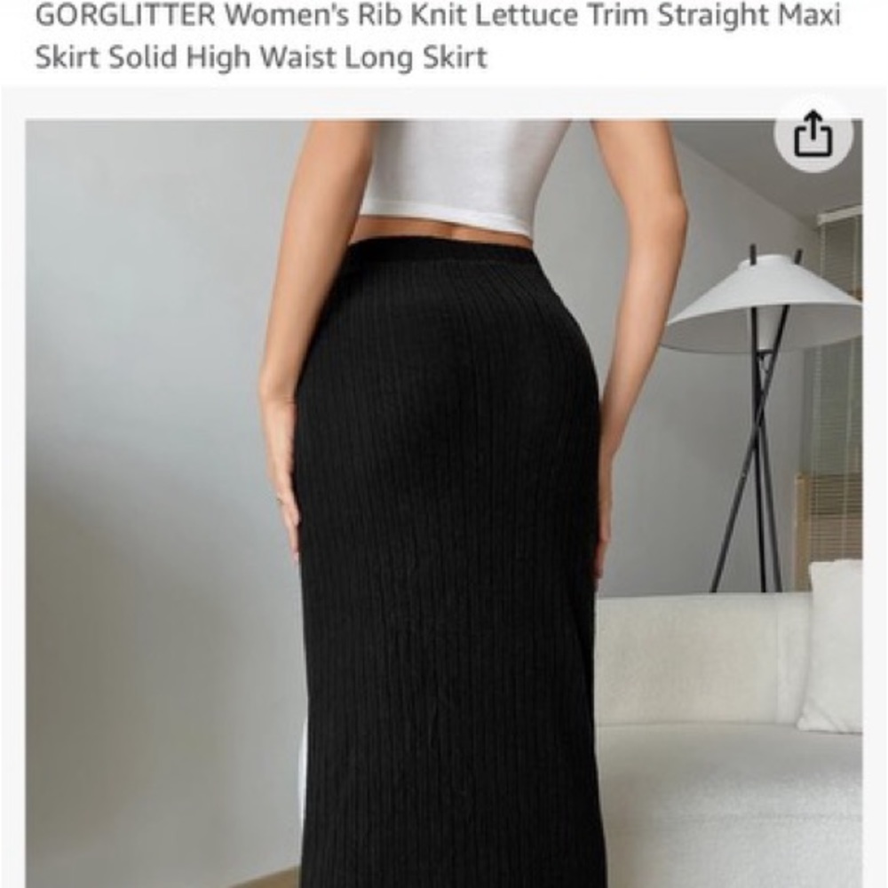 Black maxi skirt /medium